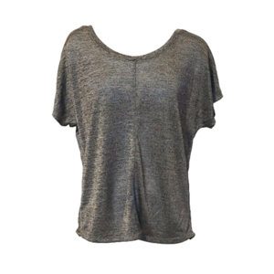 🌬️Black Tape Metallic Grey Shirt